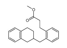 2-[(1,2,3,4-Tetrahydronaphthalen-2-yl)methyl]hydrocinnamic acid methyl ester结构式