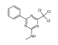 methyl-(4-phenyl-6-trichloromethyl-[1,3,5]triazin-2-yl)-amine结构式