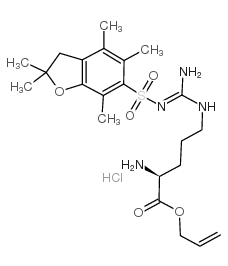 Nomega-(2,2,4,6,7-五甲基二氢苯并呋喃-5-磺酰基)-L-精氨酸烯丙酯盐酸盐图片