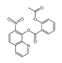 2-(Acetyloxy)benzoic acid 7-nitro-8-quinolyl ester结构式