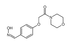 p-(Morpholinocarbonylmethoxy)benzaldehyde oxime Structure