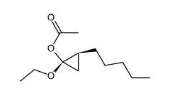 Cyclopropanol, 1-ethoxy-2-pentyl-, acetate, (1S,2S)- (9CI) picture