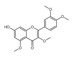 Quercetin-3,5,3',4'-tetramethylether Structure