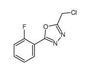 2-(chloromethyl)-5-(2-fluorophenyl)-1,3,4-oxadiazole结构式