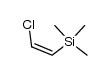 β-chlorovinyltrimethylsilane结构式