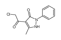 4-(2-chloroacetyl)-5-methyl-2-phenyl-1H-pyrazol-3-one结构式