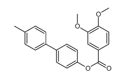 [4-(4-methylphenyl)phenyl] 3,4-dimethoxybenzoate结构式