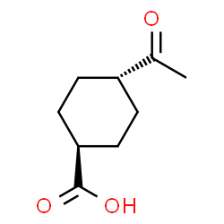 Cyclohexanecarboxylic acid, 4-acetyl-, trans- (9CI)结构式