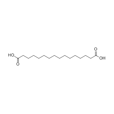 Hexadecanedioic acid Structure