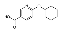 6-(Cyclohexyloxy)nicotinic acid结构式