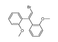 β,β-bis(o-methoxyphenyl)vinyl bromide Structure