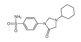 4-(3-cyclohexyl-5-oxoimidazolidin-1-yl)benzenesulfonamide Structure