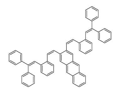 2,3-bis[2-[2-(2,2-diphenylethenyl)phenyl]ethenyl]anthracene结构式