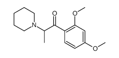 1-(2,4-dimethoxyphenyl)-2-piperidin-1-ylpropan-1-one Structure