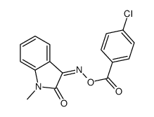 [(E)-(1-methyl-2-oxoindol-3-ylidene)amino] 4-chlorobenzoate结构式