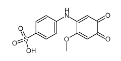 4-(6-Methoxy-3,4-dioxo-cyclohexa-1,5-dienylamino)-benzenesulfonic acid Structure