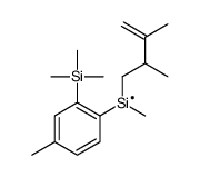 2,3-dimethylbut-3-enyl-methyl-(4-methyl-2-trimethylsilylphenyl)silicon Structure