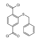 2-benzylsulfanylbenzene-1,4-dicarbonyl chloride Structure