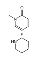 (S)-1'-methyl-1,2,3,4,5,6-hexahydro-1'H-[2,3']bipyridyl-6'-one Structure