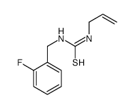 1-[(2-fluorophenyl)methyl]-3-prop-2-enylthiourea结构式