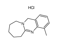 4-methyl-6,7,8,9,10,12-hexahydroazepino[2,1-b]quinazoline, HCl salt结构式