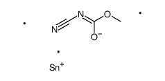 methyl N-cyano-N-trimethylstannylcarbamate Structure