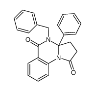 4-benzyl-3a-phenyl-2,3,3a,4-tetrahydro-pyrrolo[1,2-a]quinazoline-1,5-dione Structure