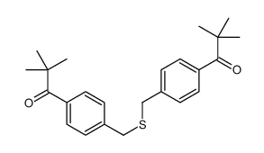 1-[4-[[4-(2,2-dimethylpropanoyl)phenyl]methylsulfanylmethyl]phenyl]-2,2-dimethylpropan-1-one Structure