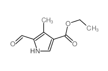 ethyl 5-formyl-4-methyl-1H-pyrrole-3-carboxylate structure