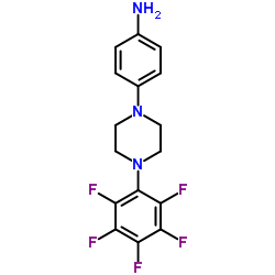 4-[4-(PENTAFLUOROPHENYL)PIPERAZIN-1-YL]ANILINE结构式