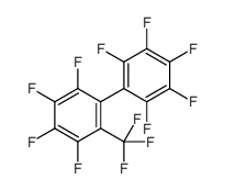 1,2,3,4,5-pentafluoro-6-[2,3,4,5-tetrafluoro-6-(trifluoromethyl)phenyl]benzene结构式