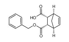 (2R,3S)-3-exo-benzyloxycarbonyl-bicyclo[2.2.1]hept-5-ene-2-exo-carboxylic acid Structure