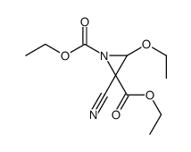 diethyl 2-cyano-3-ethoxyaziridine-1,2-dicarboxylate结构式