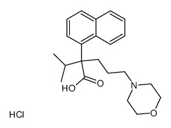 2-Isopropyl-5-morpholin-4-yl-2-naphthalen-1-yl-pentanoic acid; hydrochloride结构式