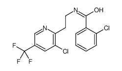 2-chloro-N-[2-[3-chloro-5-(trifluoromethyl)pyridin-2-yl]ethyl]benzamide结构式