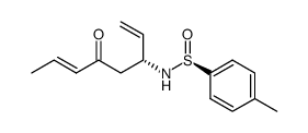 (SS,R)-(+)-N-(p-toluenesulfinyl)-6-amino-4-oxo-octa-2,7-diene结构式