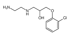 1-(2-aminoethylamino)-3-(2-chlorophenoxy)propan-2-ol结构式