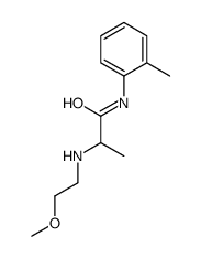 2-(2-methoxyethylamino)-N-(2-methylphenyl)propanamide Structure