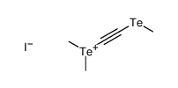 dimethyl(2-methyltellanylethynyl)tellanium,iodide Structure