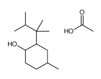 acetic acid,2-(2,3-dimethylbutan-2-yl)-4-methylcyclohexan-1-ol Structure