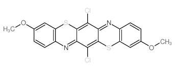 6,13-dichloro-3,10-dimethoxy-[1,4]benzothiazino[2,3-b]phenothiazine Structure