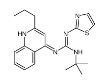 2-tert-butyl-1-(2-propylquinolin-4-yl)-3-(1,3-thiazol-2-yl)guanidine结构式