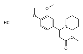 methyl 3-(3,4-dimethoxyphenyl)-3-piperidin-1-ylpropanoate,hydrochloride结构式