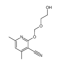 4,6-dimethyl-2-(2-hydroxyethoxymethoxy)pyridine-3-carbonitrile Structure