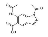 1-Acetyl-6-(acetylamino)-1H-indazol-5-carbonsaeure Structure