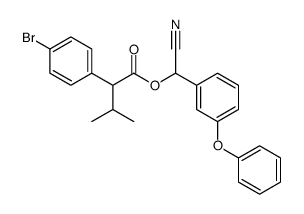 4-Bromo-α-(1-methylethyl)benzeneacetic acid cyano(3-phenoxyphenyl)methyl ester Structure