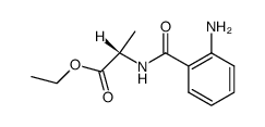 ethyl (2-aminobenzoyl)-L-alaninate Structure