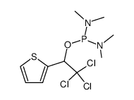 1-(2-thienyl)-2,2,2-trichloroethyl tetramethyldiamidophosphite Structure