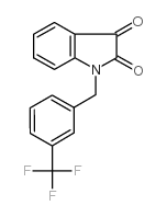 1-[3-(trifluoromethyl)benzyl]-1h-indole-2,3-dione结构式