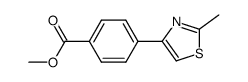 4-(2-methylthiazol-4-yl)benzoic acid methyl ester结构式